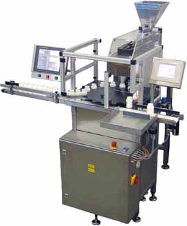 Pharmaceutical Counting machines for tablets capsules dragees, WeighFillers, Checkweighers